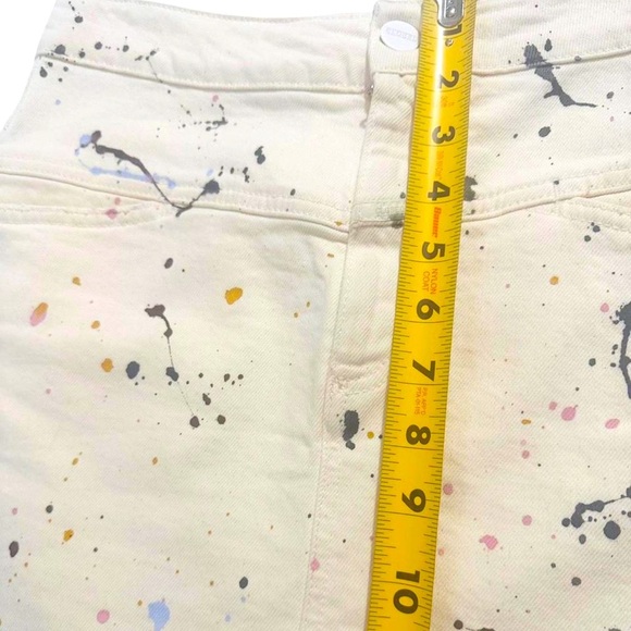 CLOSED Paint splatter denim mini skirt Italian atrsy RARE size 26 - Picture 8 of 14